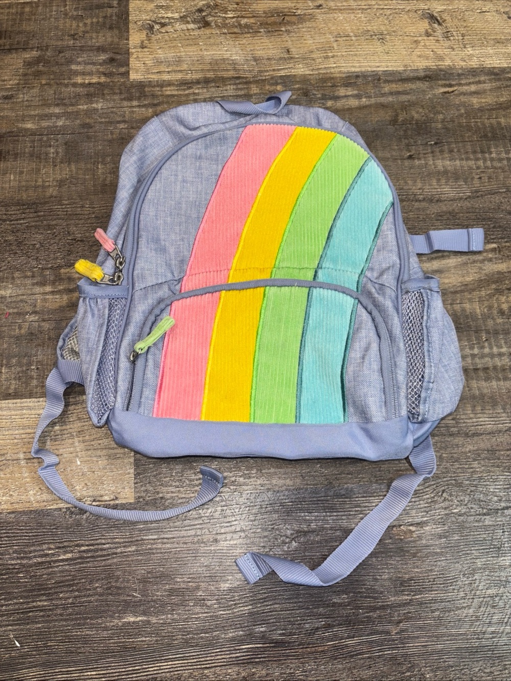 Pottery Barn Kids Mackenzie Rainbow Corduroy Appliqué Backpack